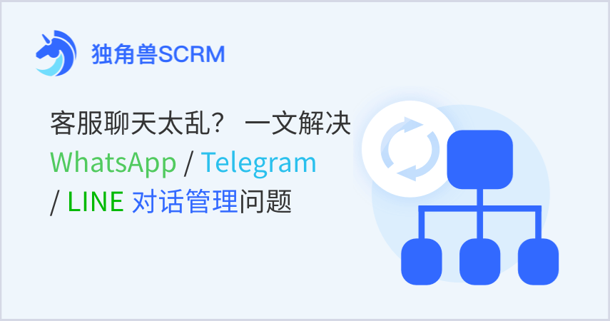 客服聊天太乱？WhatsApp/Telegram/LINE对话管理完整解决方案
